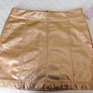 Brand New Gold Metallic Skirt